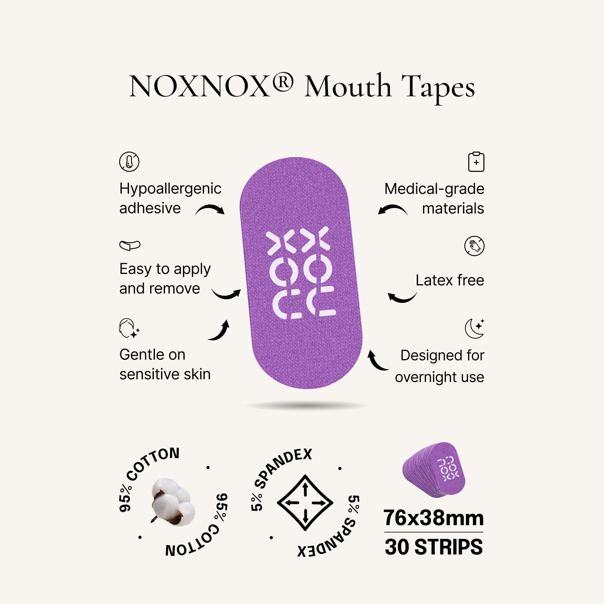 Mouth Tape for Sleep by NOXNOX®